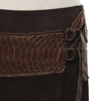 Utzon Skirt Leather in Brown