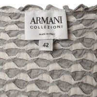 Armani Collezioni Shirt in licht grijs/wit