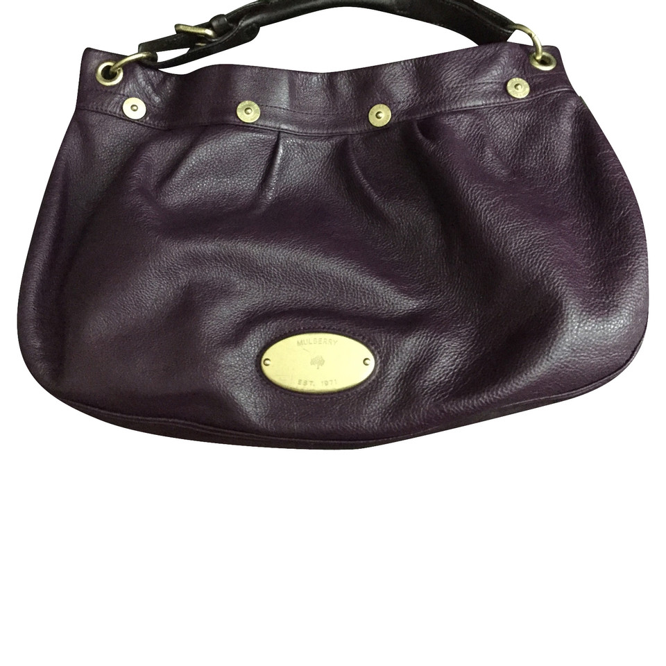 Mulberry Handbag Leather in Violet