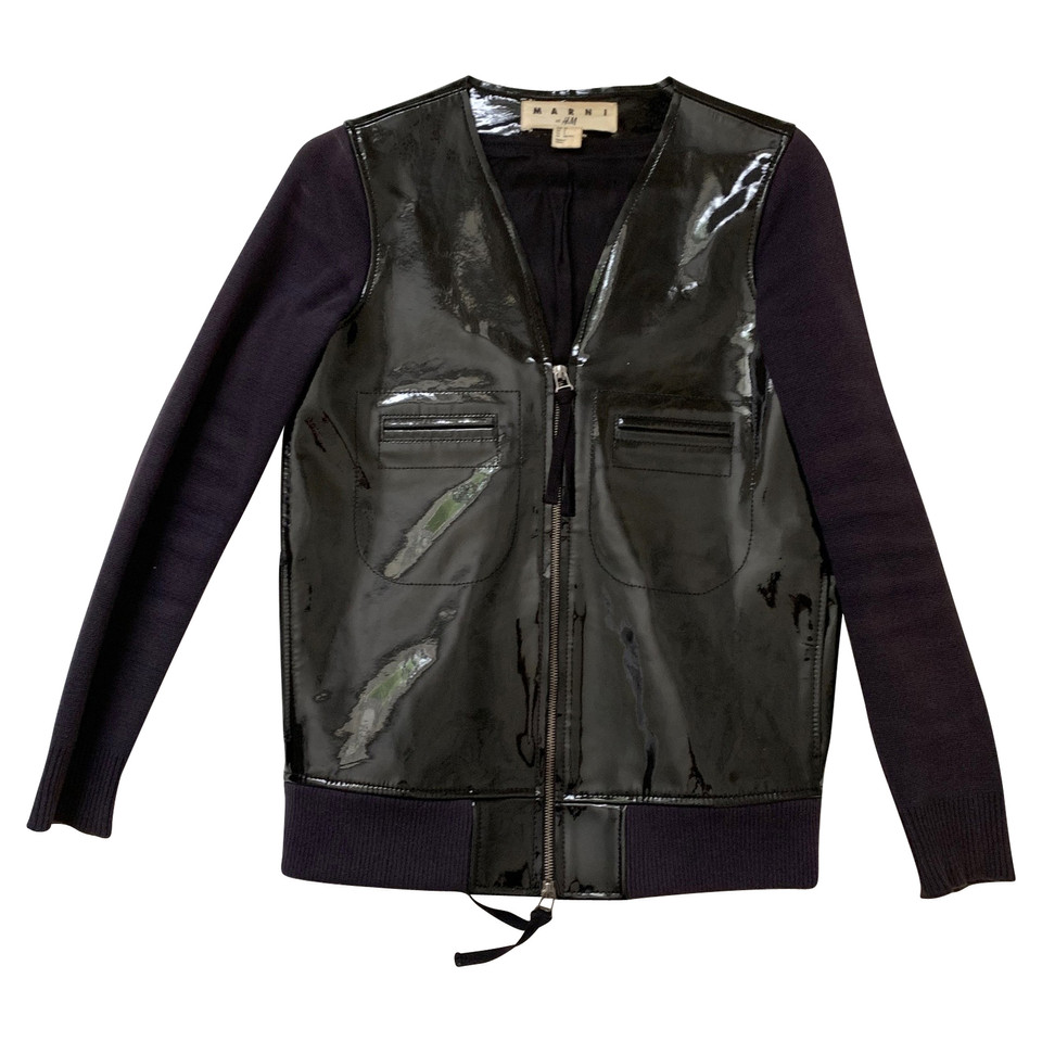 Marni For H&M Jacket/Coat Leather in Black
