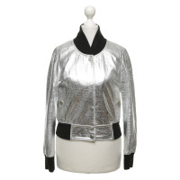 Chanel Silver leather jacket