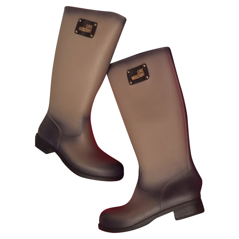 moschino rain boots