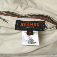Hermès Omkeerbare jas in bruin / creme