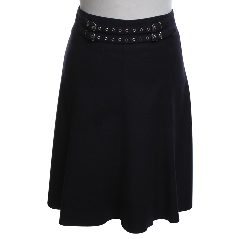 Hugo Boss Blue woolen skirt