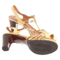Chie Mihara Sandals Leather in Gold