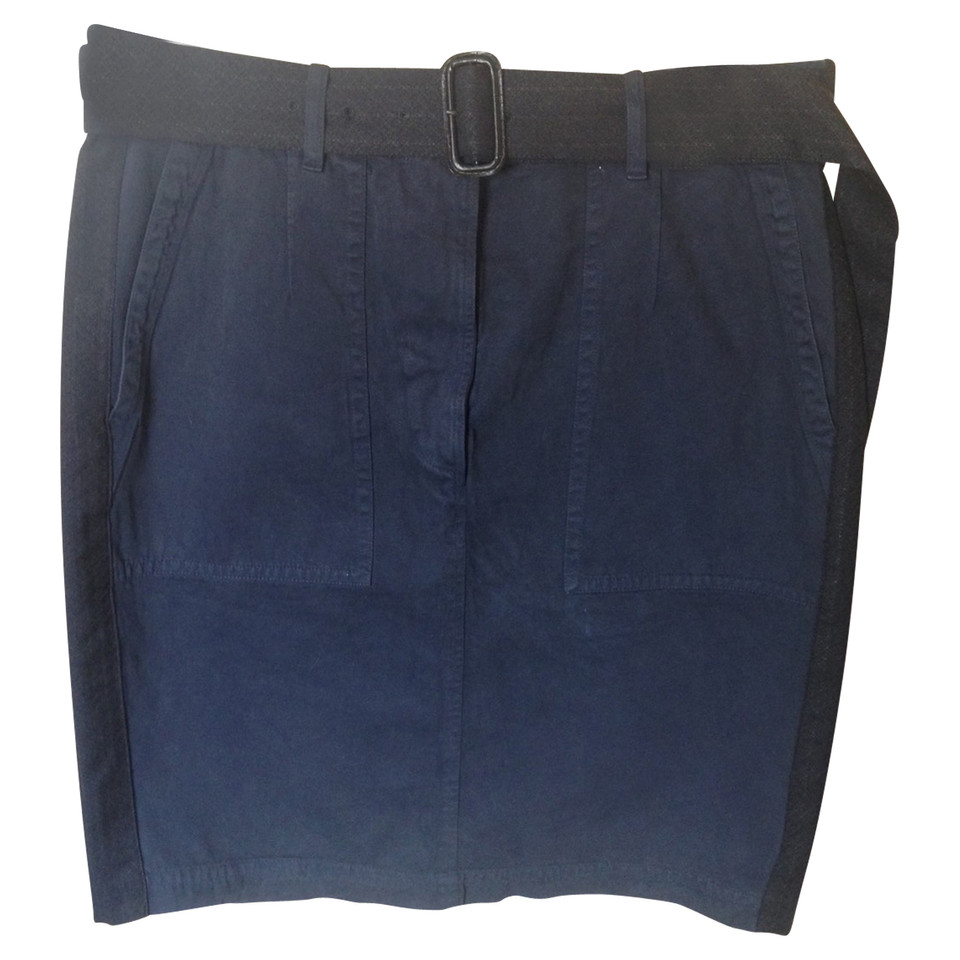 Dries Van Noten Skirt Cotton in Blue