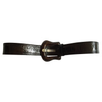 Fendi Belt in brown patent leather