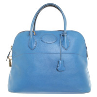 Hermès Bolide Bag aus Leder in Blau