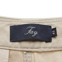 Fay Paio di Pantaloni in Cotone in Beige