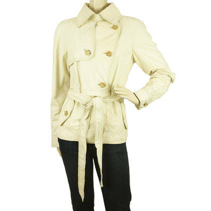Patrizia Pepe Jacket/Coat Leather in White