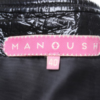 Manoush skirt made of lacquered leather