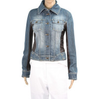 Karen Millen giacca di jeans in pelle