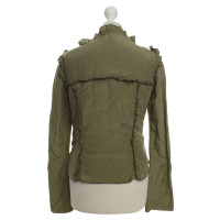 Moschino top in olive green