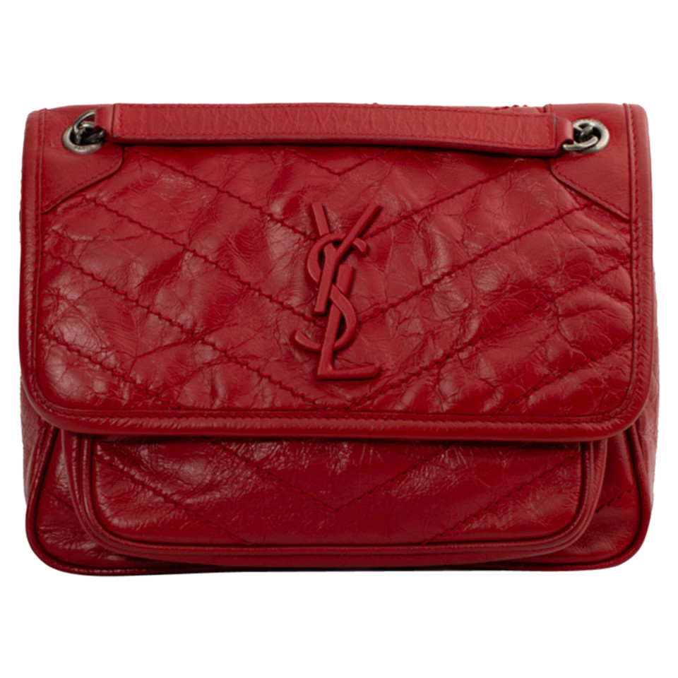 Saint Laurent Handtasche aus Leder in Rot