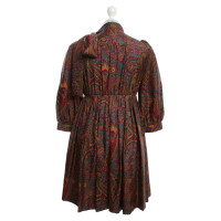 Dkny zijden jurk met paisley print