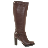 Laurèl Leather Boots in Brown