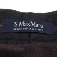 Max Mara Pantalon en brun foncé