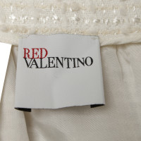 Red Valentino Jupe de bouclé en crème
