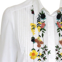 Blumarine Bluse mit floraler Stickerei