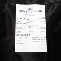 Dolce & Gabbana Lederjacke in Blau