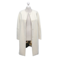 Etro Jacke/Mantel aus Wolle in Creme