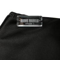 Alexis Mabille Zwarte jurk met kanten zoom