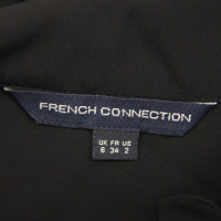 French Connection Top transparent en noir