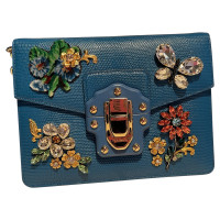 Dolce & Gabbana Lucia Bag aus Leder in Blau
