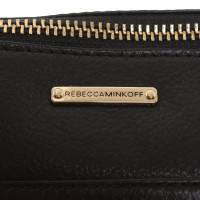 Rebecca Minkoff Umhängetasche aus Leder in Schwarz