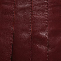 Belstaff Skirt Leather in Bordeaux