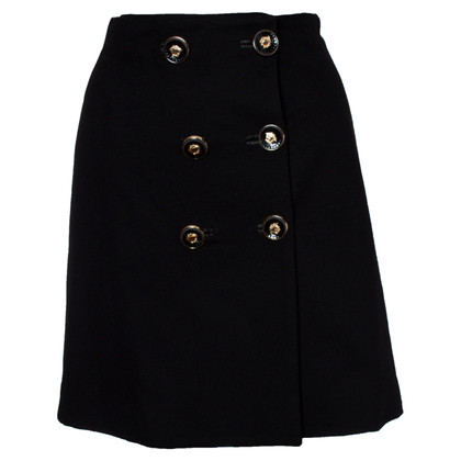 Gianni Versace Skirt Wool in Black