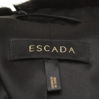 Escada Kostuum met nerts kraag in zwart