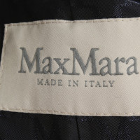 Max Mara Jacke/Mantel aus Wolle in Blau