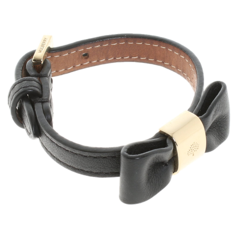 Mulberry Bracelet/Wristband Leather in Black