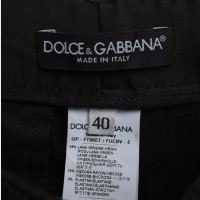Dolce & Gabbana Satinhose in Schwarz