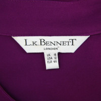 L.K. Bennett Silk dress in purple