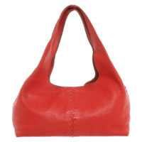 Bottega Veneta Handbag Leather in Red