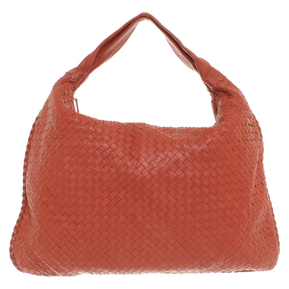 Bottega Veneta "Maxi Veneta Bag" en rouge rouille