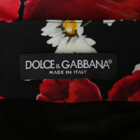 Dolce & Gabbana Seidenrock mit floralem Muster
