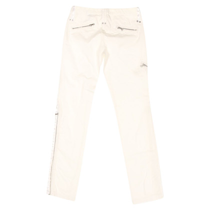 Armani Jeans Paire de Pantalon en Coton en Blanc