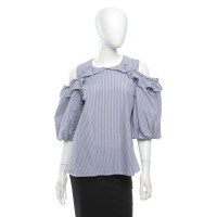 Iris & Ink top with stripe pattern