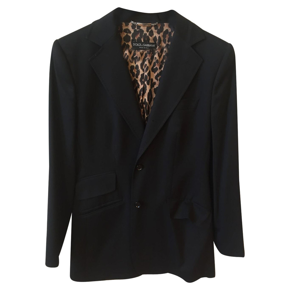 Dolce & Gabbana Blazer Wool in Black