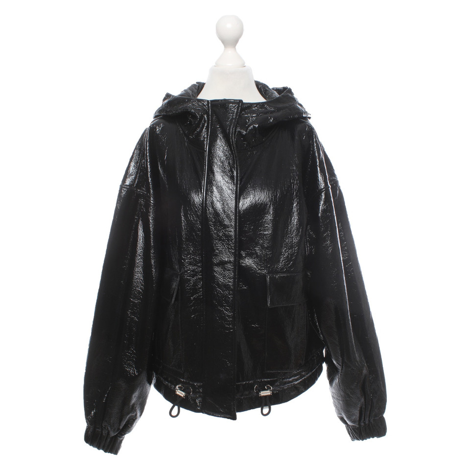 Wanda Nylon Veste/Manteau en Noir