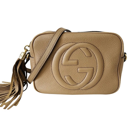 Gucci Soho Disco Bag Leather in Beige