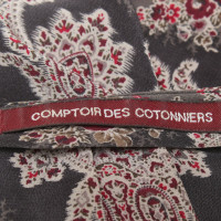 Comptoir Des Cotonniers Seidenbluse mit floralem Muster