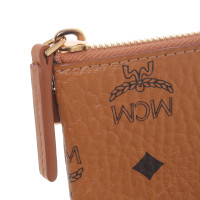 Mcm "Strong Top Zip Medium Pouch ipad Bag"