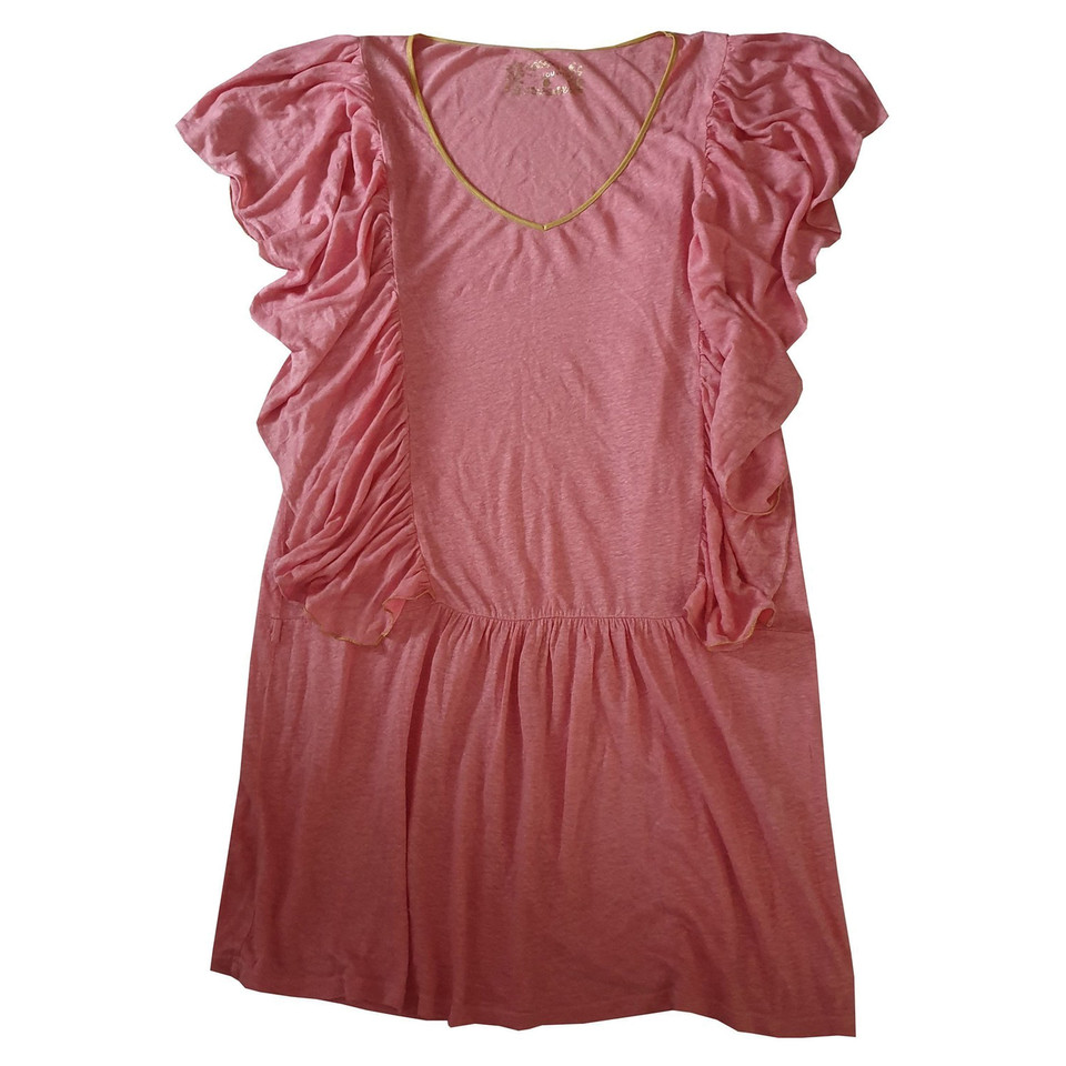 Manoush Kleid aus Leinen in Rosa / Pink