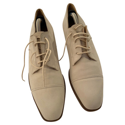 Hermès Lace-up shoes Leather in Beige