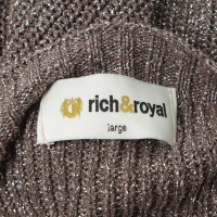 Rich & Royal Sweater met metallic garen