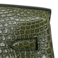 Hermès Birkin Bag 35 Leer in Groen